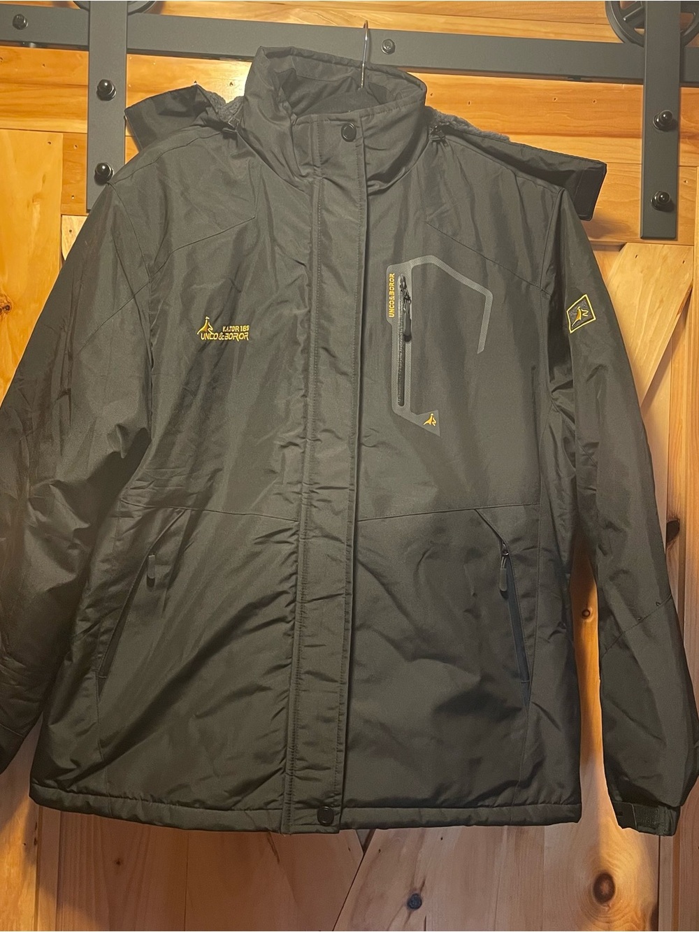 Women’s black fleece lined winter coat size XL